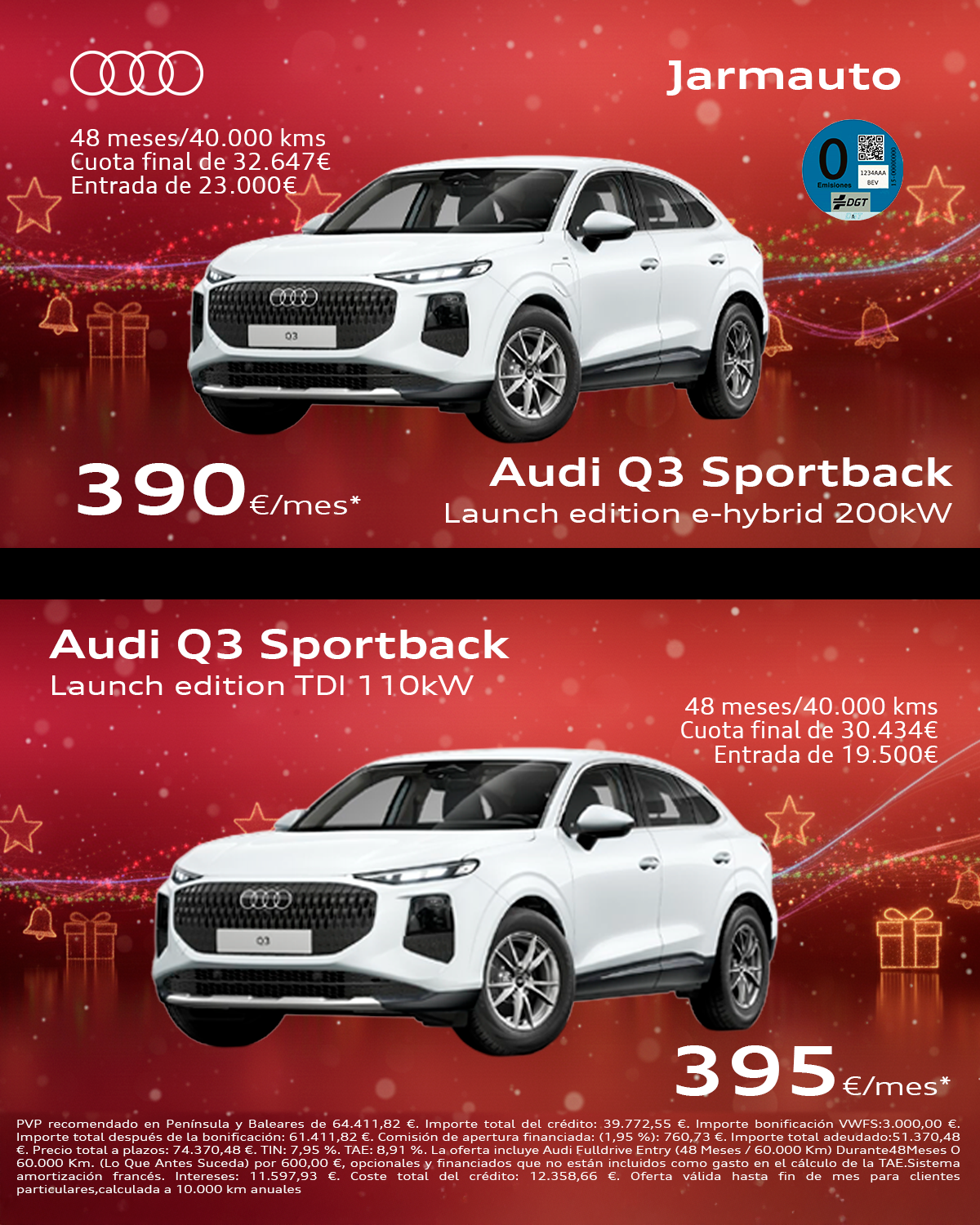Oferta del mes del Audi Q3 nuevo en Jarmauto